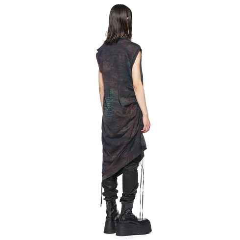 JULIUS 917KNM4 Noise / Digital Noise Shirring Top